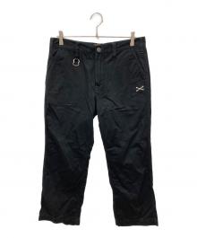 VANSON（バンソン）の古着「ボーン刺繍ワークパンツ」｜ブラック