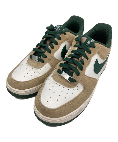 NIKE（ナイキ）NIKE (ナイキ) Force 1 Low ベージュ×グリーン サイズ:24.5の古着・服飾アイテム