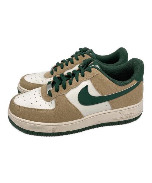 NIKE（ナイキ）NIKE (ナイキ) Force 1 Low ベージュ×グリーン サイズ:24.5の古着・服飾アイテム
