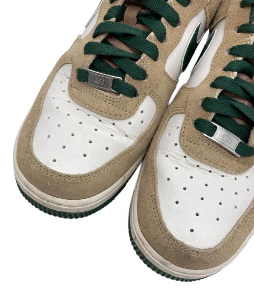 NIKE（ナイキ）NIKE (ナイキ) Force 1 Low ベージュ×グリーン サイズ:24.5の古着・服飾アイテム