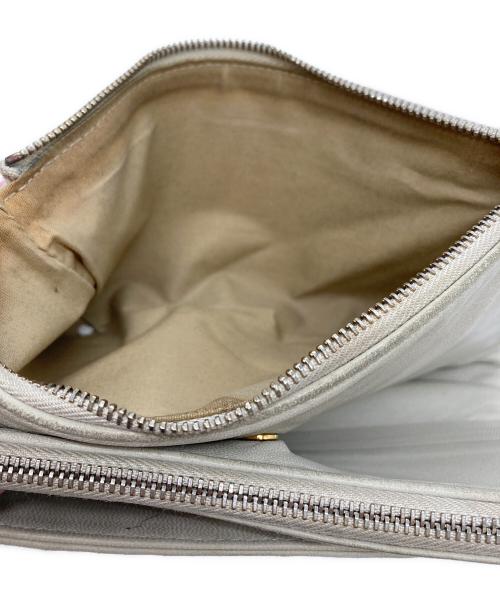 BOTTEGA VENETA（ボッテガベネタ）BOTTEGA VENETA (ボッテガベネタ) イントレチャート長財布 グレーの古着・服飾アイテム