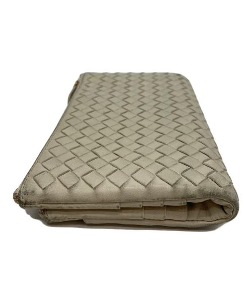 BOTTEGA VENETA（ボッテガベネタ）BOTTEGA VENETA (ボッテガベネタ) イントレチャート長財布 グレーの古着・服飾アイテム