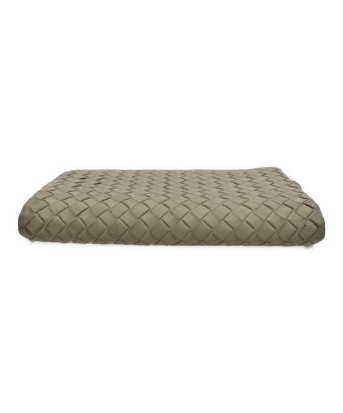 BOTTEGA VENETA（ボッテガベネタ）BOTTEGA VENETA (ボッテガベネタ) イントレチャート長財布 グレーの古着・服飾アイテム