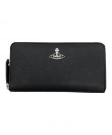 Vivienne Westwood（ヴィヴィアンウエストウッド）の古着「CLASSIC ZIP ROUND WALLET」｜ブラック