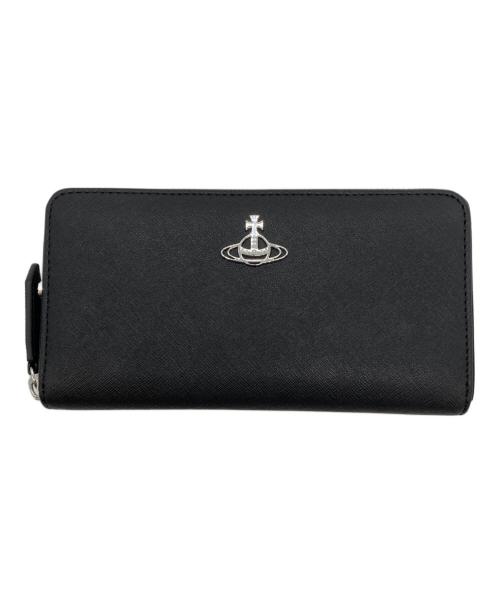 Vivienne Westwood（ヴィヴィアンウエストウッド）Vivienne Westwood (ヴィヴィアンウエストウッド) CLASSIC ZIP ROUND WALLET ブラックの古着・服飾アイテム