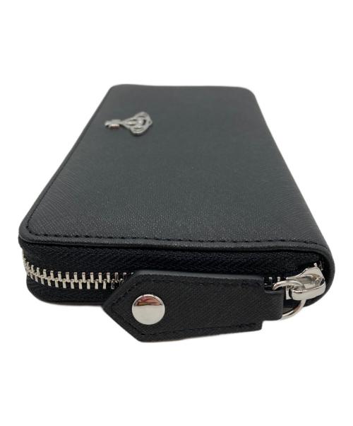 Vivienne Westwood（ヴィヴィアンウエストウッド）Vivienne Westwood (ヴィヴィアンウエストウッド) CLASSIC ZIP ROUND WALLET ブラックの古着・服飾アイテム