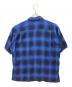 SUGAR CANE (シュガーケーン) RAYON OMBRE CHECK OPEN SHIRT　レーヨンオンブレーチェックオープンシャツ ブルー サイズ:L：9000円