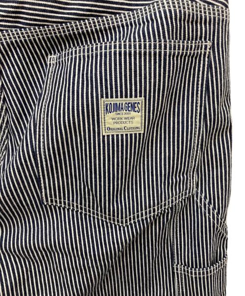 KOJIMA GENES（コジマジーンズ）KOJIMA GENES (コジマジーンズ) ヒッコリーペインターパンツ ネイビー×ホワイト サイズ:34の古着・服飾アイテム