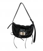 Matin Kimマーティン・キム）の古着「HALF SHIRRING RIBBON ROUND BAG」｜ブラック