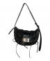 matin kim（マーティン・キム）の古着「HALF SHIRRING RIBBON ROUND BAG」｜ブラック
