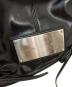 中古・古着 matin kim (マーティン・キム) HALF SHIRRING RIBBON ROUND BAG ブラック：7000円