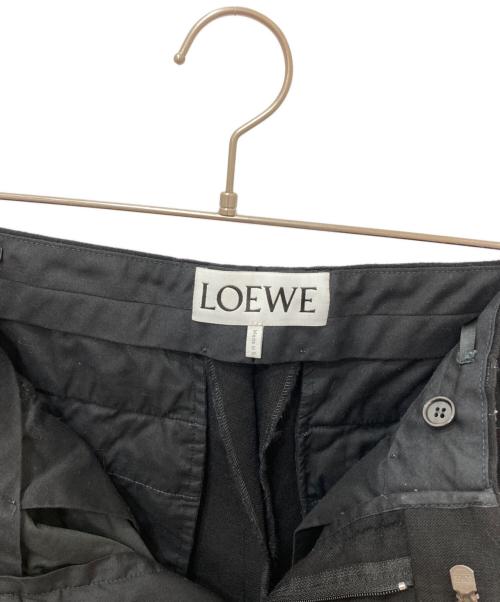 LOEWE（ロエベ）LOEWE (ロエベ) ウールスラックス ブラック サイズ:44の古着・服飾アイテム