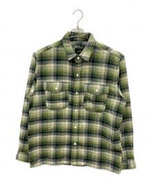 HUF（ハフ）の古着「HOMBRE PLAID L/S SHIRT」｜グリーン