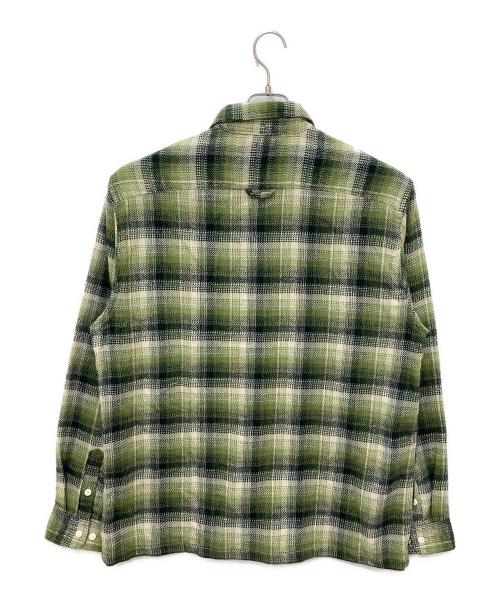 HUF（ハフ）HUF (ハフ) HOMBRE PLAID L/S SHIRT グリーン サイズ:XLの古着・服飾アイテム