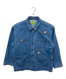 HUF（ハフ）の古着「INFINITY JEWEL デニムカバーオールジャケット」｜ブルー