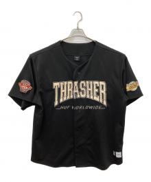 HUF×THRASHER（ハフ×スラッシャー）の古着「ゲームシャツ」｜ブラック