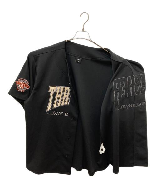 HUF（ハフ）HUF (ハフ) THRASHER (スラッシャー) ゲームシャツ ブラック サイズ:XXLの古着・服飾アイテム