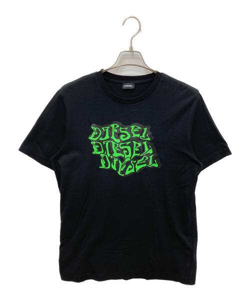 DIESEL（ディーゼル）DIESEL (ディーゼル) プリントTシャツ ブラック サイズ:Ⅼの古着・服飾アイテム