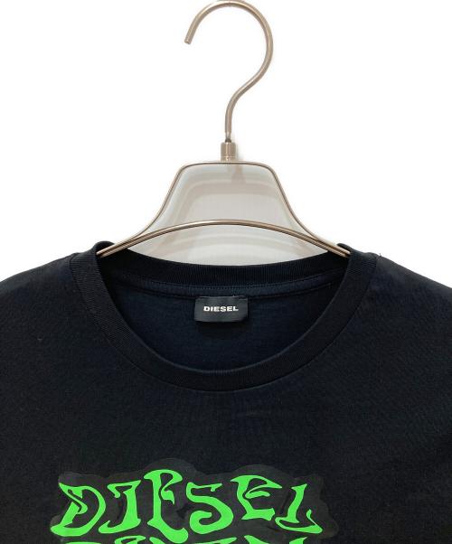 DIESEL（ディーゼル）DIESEL (ディーゼル) プリントTシャツ ブラック サイズ:Ⅼの古着・服飾アイテム