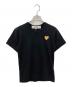 PLAY COMME des GARCONS（プレイコムデギャルソン）の古着「T-Shirt With Gold Emblem」｜ブラック
