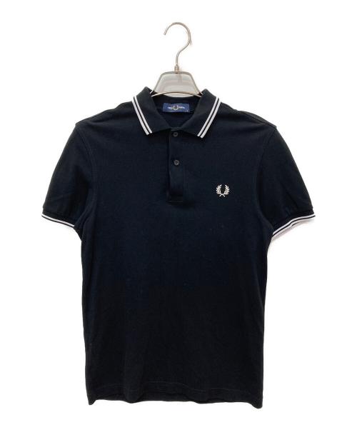 FRED PERRY（フレッドペリー）FRED PERRY (フレッドペリー) TWIN TIPPED POLO ブラック サイズ:Ｓの古着・服飾アイテム