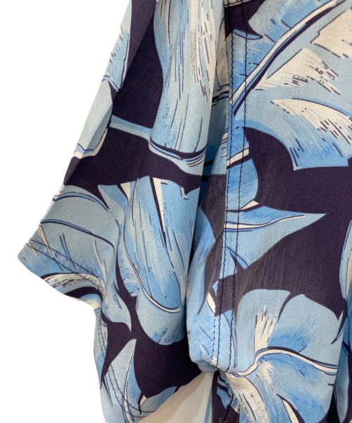 AVANTI（アヴァンティ）AVANTI (アヴァンティ) シルクオープンカラーシャツ ブルー サイズ:Ｓの古着・服飾アイテム