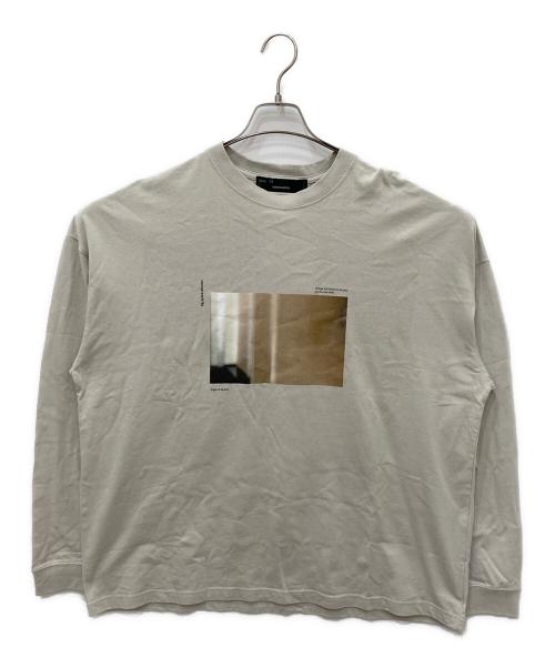 meanswhile（ミーンズワイル）meanswhile (ミーンズワイル) ABSTRACT PHOTOGRAPH L/S TEE ベージュ サイズ:3 未使用品の古着・服飾アイテム