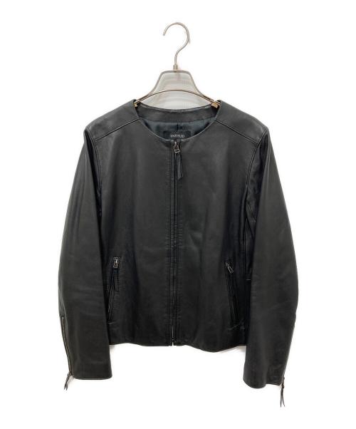UNTITLED（アンタイトル）UNTITLED (アンタイトル) シングルレザージャケット ブラック サイズ:3の古着・服飾アイテム