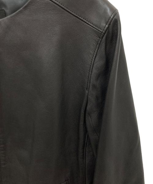 UNTITLED（アンタイトル）UNTITLED (アンタイトル) シングルレザージャケット ブラック サイズ:3の古着・服飾アイテム
