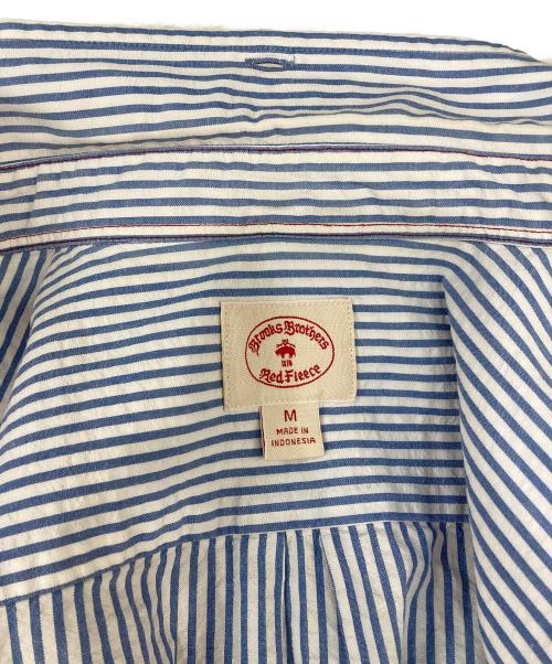 BROOKS BROTHERS Red Fleece（ブルックスブラザーズレッドフリース）BROOKS BROTHERS Red Fleece (ブルックスブラザーズレッドフリース) ストライプBDシャツ ブルー サイズ:Mの古着・服飾アイテム