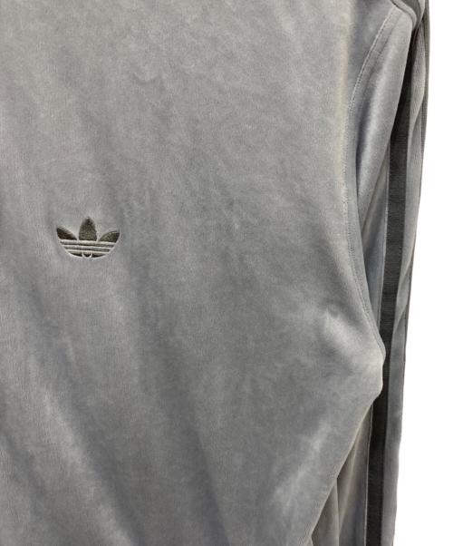adidas（アディダス）adidas (アディダス) BECKENBAUER VELOUR TRACKTOP LIGHT ONYX グレー サイズ:Sの古着・服飾アイテム