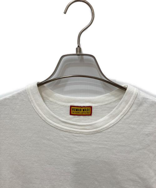 HUMAN MADE（ヒューマンメイド）HUMAN MADE (ヒューマンメイド) ポケットTシャツ ホワイト サイズ:Sの古着・服飾アイテム