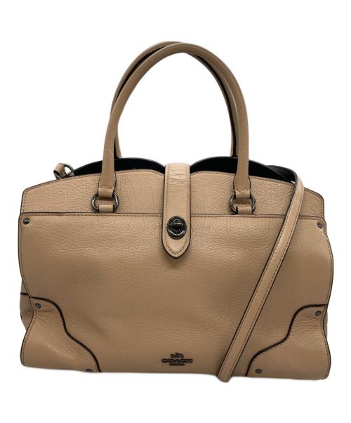 COACH（コーチ）COACH (コーチ) 2WAYショルダーバッグ ベージュの古着・服飾アイテム