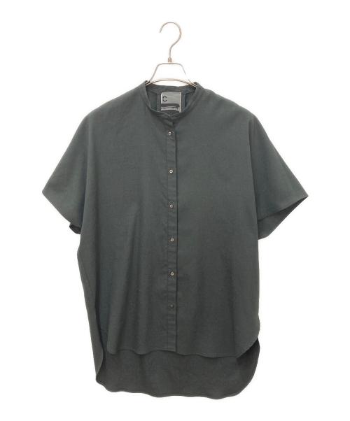 CHAOS（カオス）Chaos (カオス) スタンドカラーシャツ ブラック サイズ:Fの古着・服飾アイテム