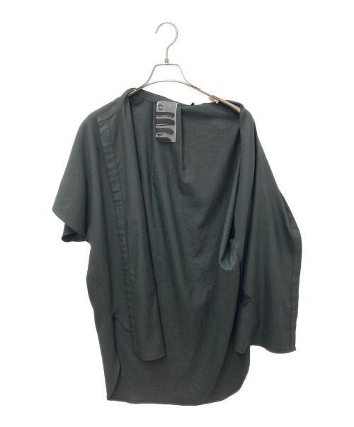 CHAOS（カオス）Chaos (カオス) スタンドカラーシャツ ブラック サイズ:Fの古着・服飾アイテム