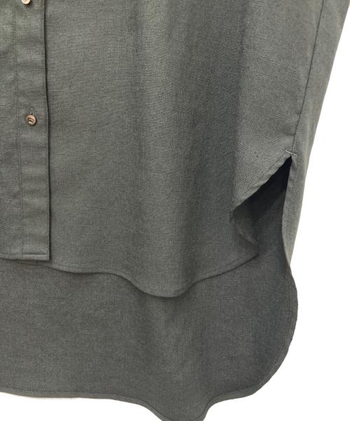 CHAOS（カオス）Chaos (カオス) スタンドカラーシャツ ブラック サイズ:Fの古着・服飾アイテム