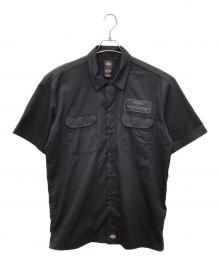 Dickies×HARLEY-DAVIDSON（ディッキーズ×ハーレーダビッドソン）の古着「ワークシャツ」｜ブラック