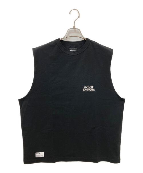 Schott（ショット）Schott (ショット) ノースリーブカットソー ブラック サイズ:Lの古着・服飾アイテム