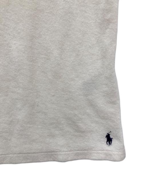 POLO RALPH LAUREN（ポロ・ラルフローレン）POLO RALPH LAUREN (ポロ・ラルフローレン) パイル地スキッパーシャツ ホワイト サイズ:Ｍの古着・服飾アイテム