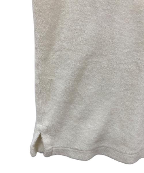 POLO RALPH LAUREN（ポロ・ラルフローレン）POLO RALPH LAUREN (ポロ・ラルフローレン) パイル地スキッパーシャツ ホワイト サイズ:Ｍの古着・服飾アイテム