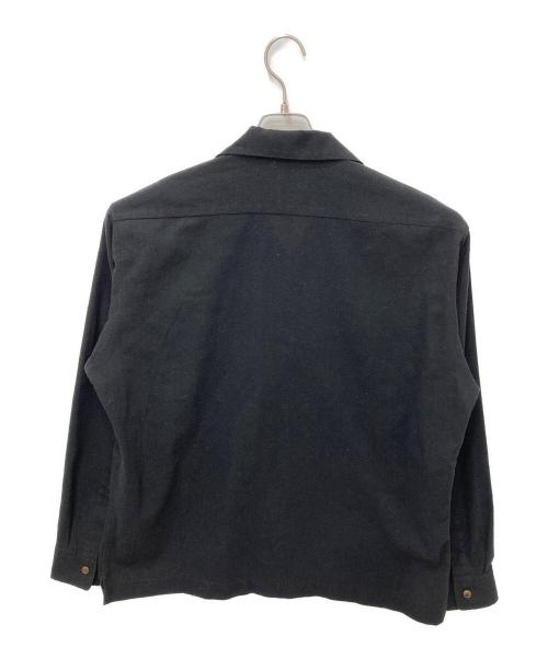 Schott（ショット）Schott (ショット) HV SHIRT PLAIN/ヘンプビスコース シャツ ブラック サイズ:Lの古着・服飾アイテム