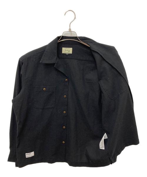Schott（ショット）Schott (ショット) HV SHIRT PLAIN/ヘンプビスコース シャツ ブラック サイズ:Lの古着・服飾アイテム