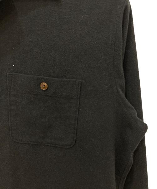 Schott（ショット）Schott (ショット) HV SHIRT PLAIN/ヘンプビスコース シャツ ブラック サイズ:Lの古着・服飾アイテム