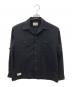 Schott（ショット）の古着「HV SHIRT PLAIN/ヘンプビスコース シャツ」｜ブラック
