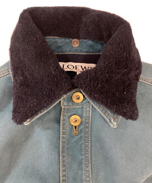 LOEWE（ロエベ）LOEWE (ロエベ) シアリングカラー デニム オーバーシャツ ネイビー サイズ:44の古着・服飾アイテム