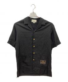 GUCCI（グッチ）の古着「Orgasmique Bowling Shirt」｜ブラック