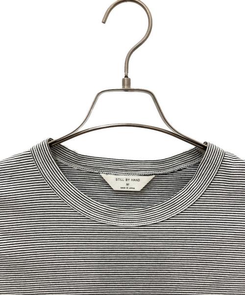 STILL BY HAND（スティルバイハンド）STILL BY HAND (スティルバイハンド) Border T-shirt ブラック×ホワイト サイズ:50の古着・服飾アイテム
