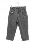 SEDAN ALL-PURPOSEセダンオールパーパス）の古着「Oval Logo Denim Pant」｜グレー
