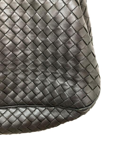 BOTTEGA VENETA（ボッテガベネタ）BOTTEGA VENETA (ボッテガベネタ) イントレチャートレザーハンドバッグ ブラックの古着・服飾アイテム