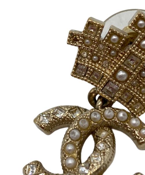 CHANEL（シャネル）CHANEL (シャネル) ココマークストーンピアス ゴールドの古着・服飾アイテム